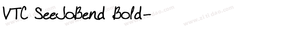 VTC SeeJoBend Bold字体转换